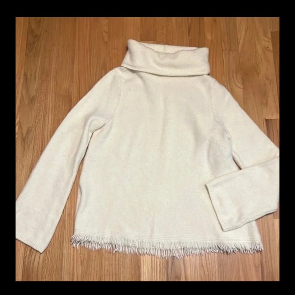 Anthropologie | Akemi & Kin cream turtleneck sweater women’s size M wool blend
